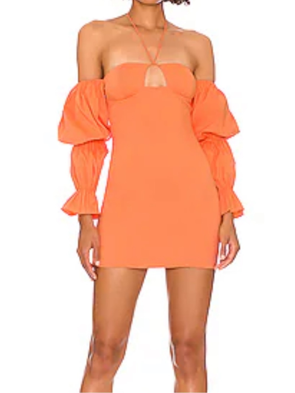 NEW Revolve Maxine Off Shoulder Dress in Orange